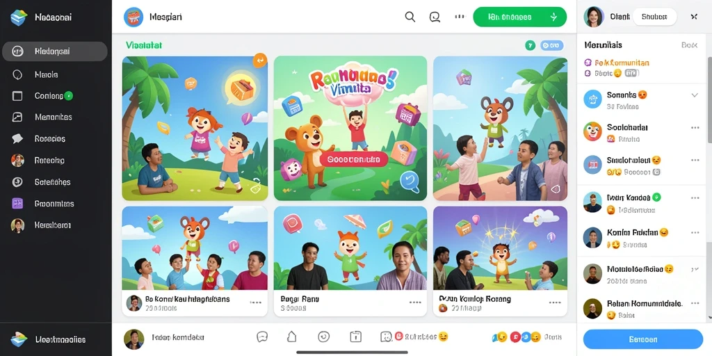 Tampilan awal yang menarik perhatian.