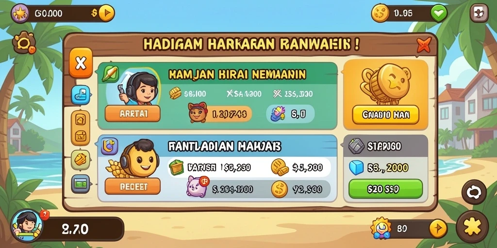 Screenshot menunjukkan tampilan antarmuka yang menarik.