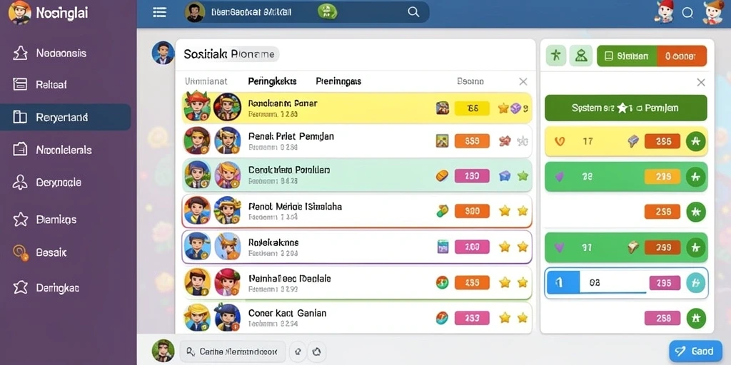 Tampilan awal permainan yang ceria.