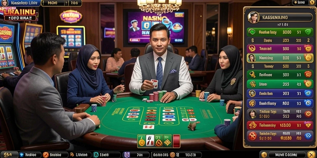 Gambaran antarmuka permainan yang intuitif.