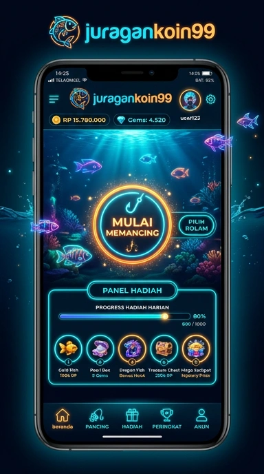 Galeri pratinjau visual juragankoin99 build APK resmi terbaru